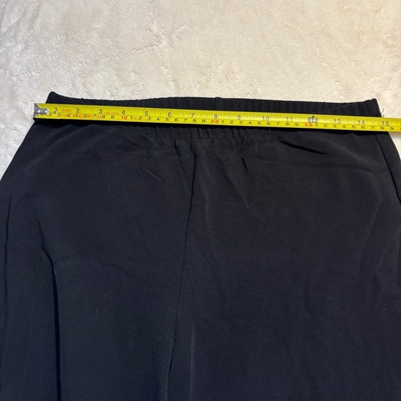 Chico's Ankle Pants Sz 1 (Med) Black Stretchy Elastic Waist Vintage Classic - Picture 7 of 10